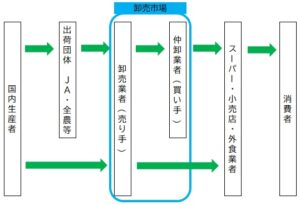 国産青果物の流通経路